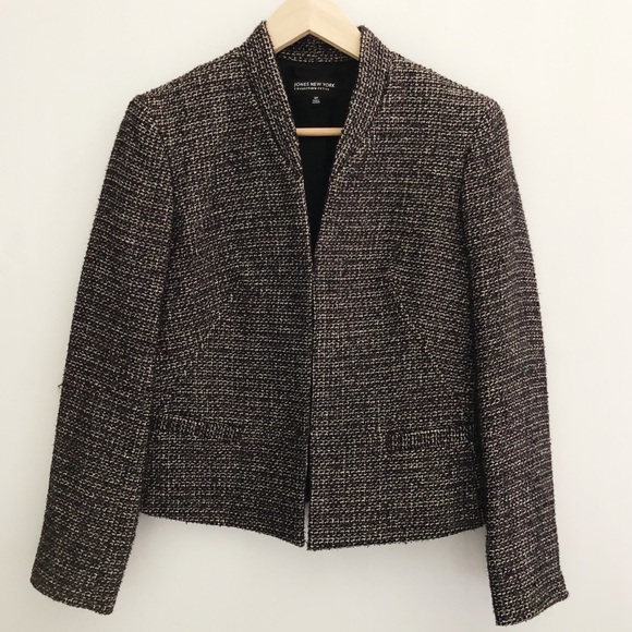 Jones New York Jackets & Blazers - Jones New York Metallic Black Bronze Gold Blazer